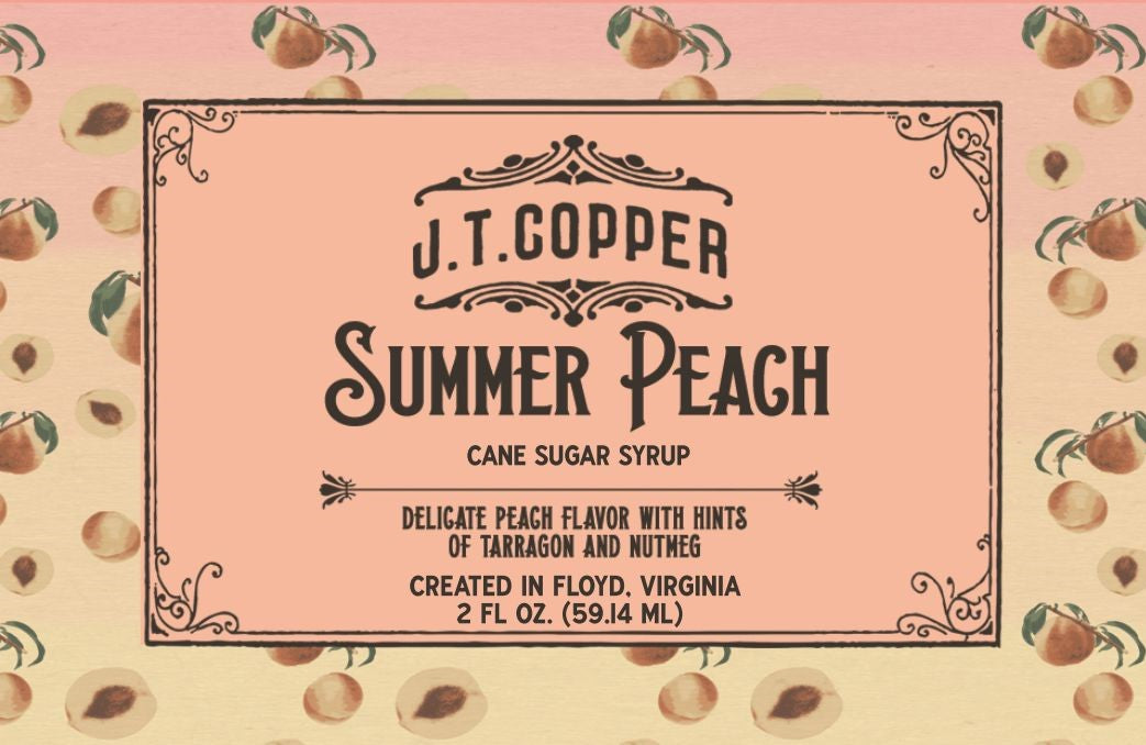 Summer Peach Syrup Sampler