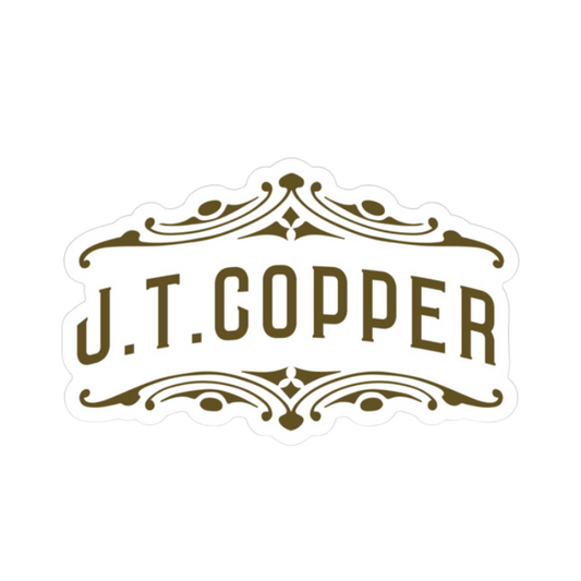 JT Copper Logo Sticker
